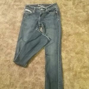 Bootcut blue jeans